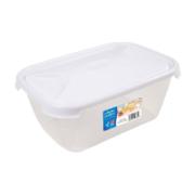 Wham Cuisine 3.6lt Rectagular Food Box 26.5x18.5x11 cm Clear & Ice White
