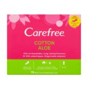 Carefree Cotton Aloe Pantyliners S/M 76 pcs