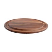 T&G Tuscany Acacia Wood Round Board with Groove 309x15 mm