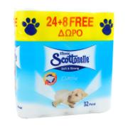 Kleenex Scottonelle Toilet Paper Soft & Strong 24+8 Free 32 Rolls
