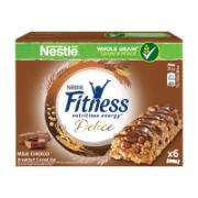Nestle Fitness Delice Cereal Bars with Milk Chocolate 6x22.5 g