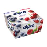Alpro Soya 2 Blueberry & 2 Cherry Yoghurts 4x125 g