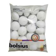 Bolsius Floating Candles White 20 Pieces