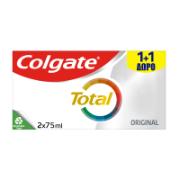 Colgate Total Οδοντόκρεμα Original 75 ml 1+1 Δώρο