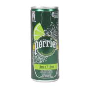 Perrier Lime Flavoured Beverage With Carbonated Natural Mineral Water 250 ml