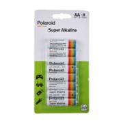 Polaroid Super Alkaline Batteries AA-8 LR6P 1.5V Pack 8 Pieces
