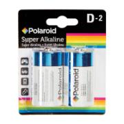 Polaroid Super Alkaline Batteries D-2 LR20 1.5V 2 Pieces