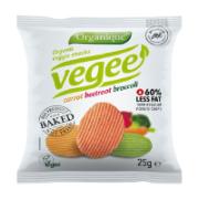 Vegee Organic Carrot, Beetroot & Broccoli Snacks 25 g