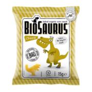 Biosaurus Baked Organic Corn Snack with Cheese Seasoning 15 g
