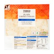 Tesco 8 Plain Tortilla Wraps 320 g