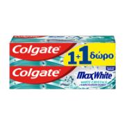 Colgate Max White With White Crystals Mint Toothpaste 1+1 Free 75 ml