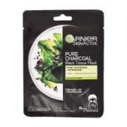 Garnier SkinActive Pure Charcoal Black Tissue Mask 28 g