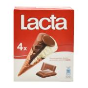 Lacta 4 Cone Vanilla-Chocolate Ice Cream 264 g
