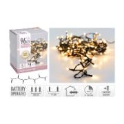 96 Led Lights Warm White Color with Timer CE 