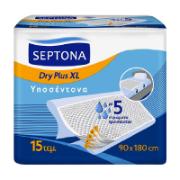 Septona Dry Plus Underpads 90x180 cm 15 Pieces
