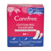 Carefree Cotton Flexiform S/M 56 Pantyliners