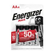 Energizer Max Batteries AA4 x4 Pieces
