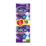 Everyday Hyperdry XL Sanitary Pads 18 Pieces