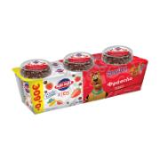 Kri Kri Kids Scooby Doo Strawberry Yoghurt Dessert with Ion Chocolate Balls  3x150 g