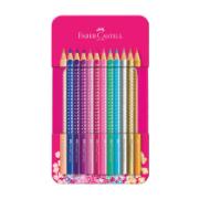 Faber-Castell 12 Brilliant Sparkle Colour Pencils CE