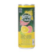 Perrier & Juice Lemon & Guava Flavoured Beverage With Carbonated Natural Mineral Water 250 ml	
