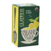 Clipper Organic Green Tea & Lemon 40 g