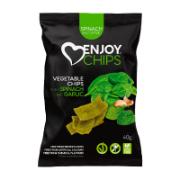 Enjoy Chips Potato Chips with Spinach & Garlic 40 g