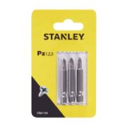 Stanley Bits PZ 1,2,3 - 3 pcs - 50 mm