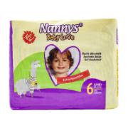 Nannys Baby Love Diapers No 6 Jumbo 18-27 Kg 30 Pieces