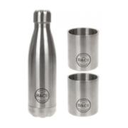 B&CO Insulated  Bottle Stainless steel 500 ml & Twin Mug Set CE