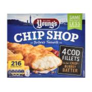 Young’s 4 Cod Fillets In a Crisp Bubbly Batter 400 g