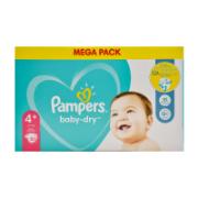 Pampers Baby-Dry Diapers Mega Pack No.4+ 10-15 kg 82 Pieces