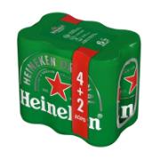 Heineken Beer 4+2 Free 6x330 ml