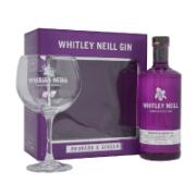 Whitley Neill Rhubarb & Ginger Gin with Glass 700 ml
