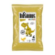 BioSaurus Baked Organic Corn Snack with Cheese Seasoning Multipack 4x15 g