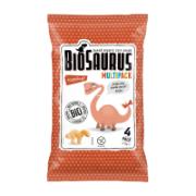 BioSaurus Baked Organic Corn Snack with Ketchup Seasoning Multipack 4x15 g