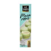 Le Tarti 5 Macarons with Pistachio Flavour 60 g