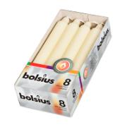 Bolsius Household Candles Ivory 8 Pieces