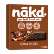 Nakd Raw Fruit & Nut Bars Cocoa Delight 4x35 g
