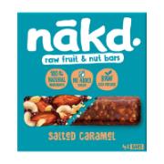 Nakd Raw Fruit & Nut Bars Salted Caramel 4x35 g