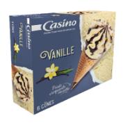 Casino 6 Vanilla Ice Cream Cones 419 g