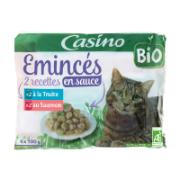 Casino Bio  Fish & Salmon Complete Food for Cats Food 4x100 g