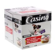 Casino Complete Food for Adult Dogs Selection of Beef, Poultry with Liver & Lamb 3x300 g