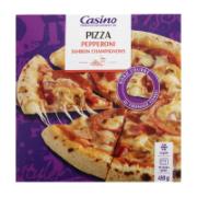 Casino Cheese Stuffed Crust Pizza with Pepperoni, Ham & Mushrooms 450 g