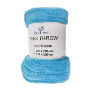 Restmor Fleece Throw Blue 150x200 cm 