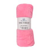 Restmor Fleece Throw Pink 200x240 cm 