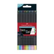 Faber-Castell 12 Black Edition Colour Pencils CE