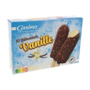 Casino 10 Vanilla Ice Cream Lollies with Milk Chocolate Coating & Almonds 386 g