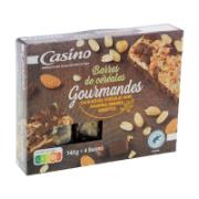 Casino Dark Chocolate -Coated Cereals Bars with Dried Fruit & Pieces of Dark Chocolate 4x35 g