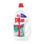 Dixan Clean & Hygiene Liquid Laundry Detergent Active Fresh Against Unpleasant Odors 66 + 7 Washes (10% Free Product) 3.630 L